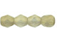 Fire-Polish 4mm : Sueded Gold Black Diamond (50pcs)