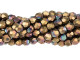 Fire-Polish 4mm : Jet - Matte Bronze Vega (50pcs)