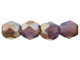 Fire-Polish 4mm : Milky Amethyst - Celsian (50pcs)