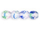 Indulge in the mesmerizing allure of Czech glass with our Brand-Starman Fire-Polish 6mm beads in Crystal/Color. Elevate your DIY jewelry and crafting projects with these exquisite beauties that shimmer and sparkle, casting a spell on anyone who lays eyes on them. Crafted with the utmost care and precision, these beads offer endless possibilities for creativity, allowing you to design stunning bracelets, necklaces, and earrings that will leave a lasting impression. Each bead is like a tiny work of art, radiating elegance and charm. Unleash your imagination and let these Czech glass beads transform your creations into timeless masterpieces that captivate hearts and inspire awe.