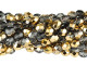 Fire-Polish 6mm : Gold 1/2 (25pcs)