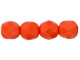 Fire-Polish 6mm : Opaque Bright Orange (25pcs)