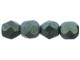 Fire-Polish 6mm : Polychrome - Aqua Teal (25pcs)