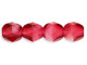 Fire-Polish 6mm : Pearl/Fuchsia (25pcs)