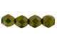 Fire-Polish 6mm : Opaque Olive - Moon Dust (25pcs)
