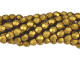 Fire-Polish 6mm : Matte - Metallic Goldenrod (25pcs)
