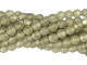Fire-Polish 6mm : Sueded Gold Black Diamond (25pcs)