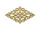 45x26mm Brass Filigree, Diamond (12 Pieces)