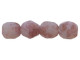 Fire-Polish 6mm : Marbled Pink - Stone Picasso (25pcs)