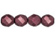 Fire-Polish 8mm : ColorTrends: Saturated Metallic Red Pear (25pcs)