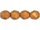 Fire-Polish 8mm : ColorTrends: Saturated Metallic Russet Orange (25pcs)