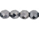 Fire-Polish 8mm : Hematite (25pcs)