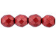 Fire-Polish 8mm : ColorTrends: Saturated Metallic Cherry Tomato (25pcs)
