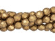 Fire-Polish 8mm : ColorTrends: Saturated Metallic Ceylon Yellow (25pcs)