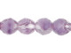 Fire-Polish 8mm : Amethyst/Crystal (25pcs)