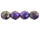 Fire-Polish 8mm : Luster Iris - Tanzanite (25pcs)
