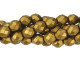 Fire-Polish 8mm : Matte - Metallic Goldenrod (25pcs)