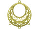 Brass Filigree, Round (12 Pieces)