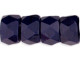 Faceted Crow Beads 6 x 4mm (2.5mm hole) : Opaque Navy Blue (25pcs)