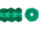 Fire-Polish 6 x 3mm - Rondelle : Emerald (50pcs)