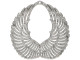 Silver Plated Filigree, Wings, 50mm (6 Pieces)