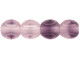German Style Triangle 6mm : Matte - Crystal/Amethyst (25pcs)