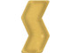 Brass Stamping Blank, Zig-Zag (12 Pieces)