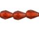 Fire-Polish 7 x 5mm - Teardrop : Rufous (25pcs)
