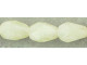 Fire-Polish 7 x 5mm - Teardrop : White/Spearmint (25pcs)