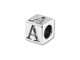 Sterling Silver 4.5mm Alphabet Bead - A