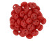 CzechMates Glass 6mm Opaque Red 2-Hole Lentil Beads