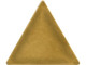 Brass Stamping Blank, Triangle, 25x22mm (12 Pieces)
