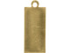 Brass Stamping Blank, Rectangle with Loop, 28x12mm (Each)