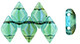 Matubo GemDuo 8x5mm 2-Hole Bead Twilight - Aquamarine (2.5-Inch Tube)