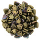 CzechMates Triangle 6mm Tube 2.5" : Oxidized Bronze Clay