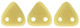 CzechMates Triangle 6mm Tube 2.5" : Sueded Gold Opaque Lt Beige