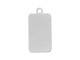 Sterling Silver Blank, Rounded Rectangle with Loop (Each)