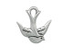 TierraCast Antiqued Silver Plated Charm, Swallow (10 Pieces)