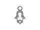 JBB Findings Antiqued Silver Plated Charm, Hamsa Hand, Cast (Each)