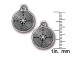 TierraCast 21x17mm Labyrinth Charm - Antiqued Silver Plated (10 Pieces)