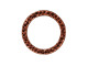 TierraCast Antiqued Copper Plated Jewelry Link, Round Hammertone 19mm (ten)