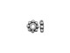 TierraCast Antiqued Silver Plated Beads, Beaded 6x2mm (hundred)