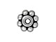 TierraCast Antiqued Silver Plated Beads, Beaded 6x2mm (hundred)