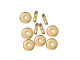 TierraCast Gold Plated Heishi Beads, 6mm Heishi (hundred)