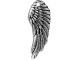 TierraCast Charm, Left Wing - Antiqued Silver Plated (ten)