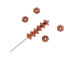 5mm TierraCast Faceted Heishi Spacer Beads - Antiqued Copper Plated (hundred)