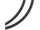 16" Necklace, Sterling Silver and 2mm Black Rubber Cord (Each)