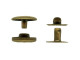Antiqued Brass Snap Set, Small (10 Pieces)
