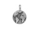 TierraCastAntiqued Silver Plated 13mm Earth Charm (Each)