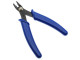 With this specialty crimping tool, you don't need as much pressure on the crimp beads as you may have used with other pliers. Too much pressure can damage the tips of crimping pliers, and may cause the crimp to cut through beading cable. Pliers eventually wear out and may break. Rings & Things backs these crimp pliers with a six month warranty. When handled without excessive pressure, they last much longer. To use crimp pliers, string desired pattern, add crimp bead and finishing finding (jump ring, split ring, bullion or wire protector), then use the crimper section (1) of the crimp pliers to secure the stringing cable. (Best results are achieved when the two cable pieces are positioned on either side of the center dimple.) Use the rounder section (2) for final shaping. This gives you a compact, rounded crimp bead, which (if desired) can be hidden inside large-hole bead, a crimp cover, or even a fold-over bead tip.  See Related Products links (below) for similar items and additional jewelry-making supplies that are often used with this item.